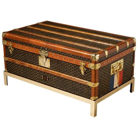 vintage goyard trunk for sale.